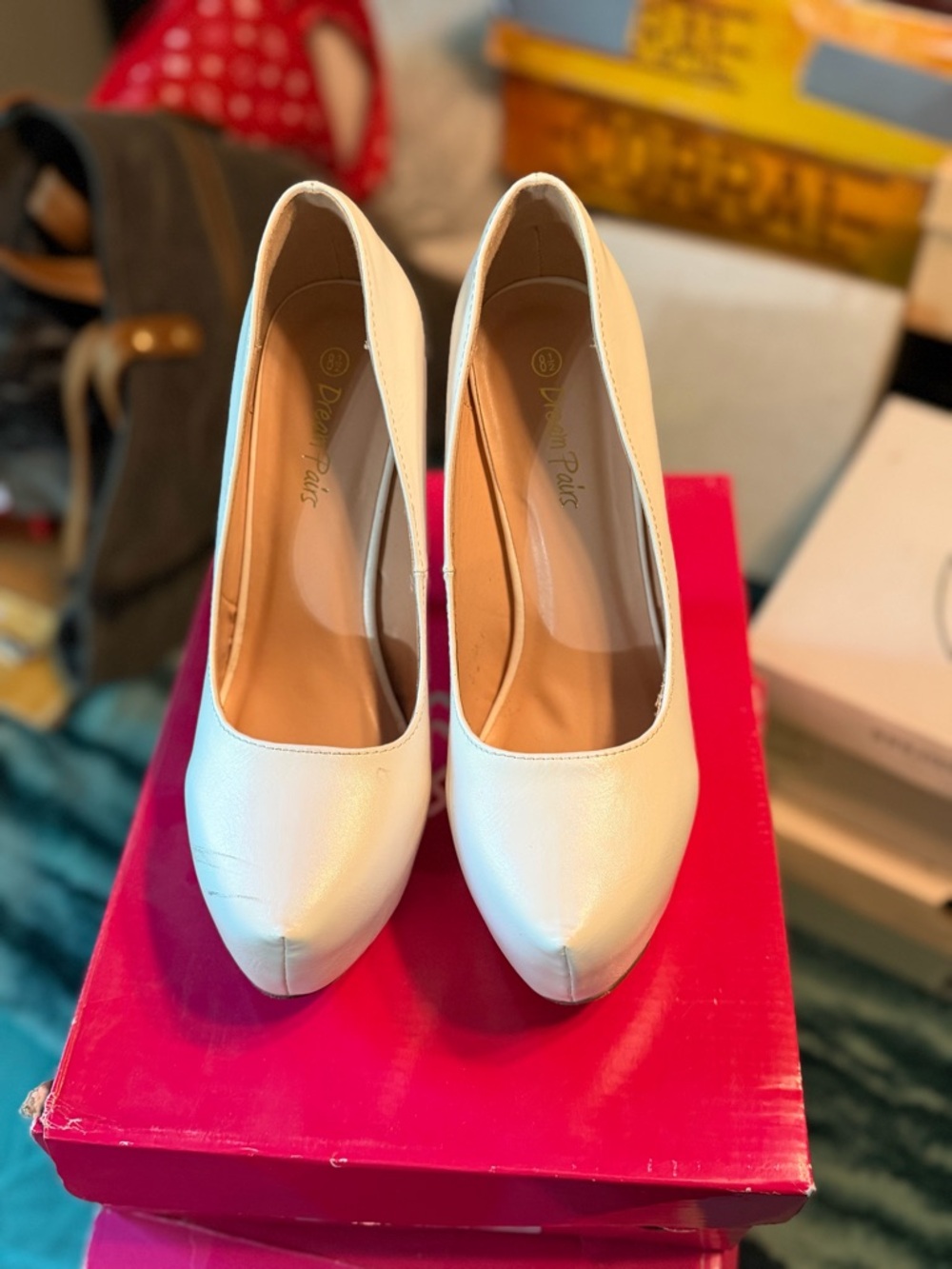 Parisian Style Women’s White Pumps